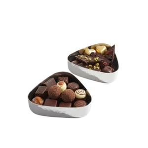 Tazón de Chocolate de Metal Martillado de la Mejor Calidad, Elegante Tazón Cuadrado para Servir Dulces para Fiestas, Suministro a Precio Económico - Product Image 2