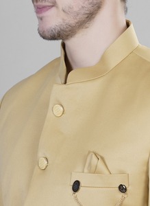 Costume 2 pièces de qualité supérieure pour homme, couleur camel, pour les affaires, les mariages, les événements formels, disponible pour l'exportation, prix d'Inde - Product Image 2