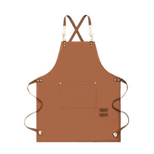 Delantales de lona de algodón ajustables para trabajo, café, Chef, para hombres y mujeres, con bolsillos para restaurante, peluquero - Product Image 5