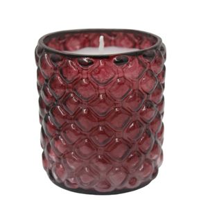 Votive ronde en verre avec cire couleur ambre votive à bords dorés de grande taille pour la décoration de la maison et de Noël personnalisée - Product Image 2