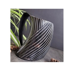 Tasse à corne indienne en gros Viking meilleure qualité de haute qualité corne naturelle chope à corne faite à la main chope à bière par adresse artisanat inde - Product Image 1
