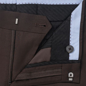 ชุดเดรสผ้าฝ้าย100% แบบสุภาพสำหรับผู้ชายกางเกงผ้าแคนวาสระบายอากาศได้ดีเอวขนาดกลางของหนัก - Product Image 6