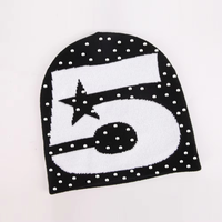 Venta de Fábrica, Gorro de Invierno de Punto al por Mayor, Cálido y Brillante, con Logotipo Personalizado, Bordado 3D, Gorro de Calavera con Pedrería, 100% Acrílico, Estilo Y2K para Viajes