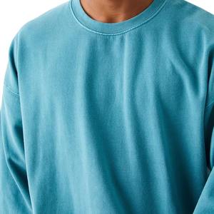 Sudadera de invierno unisex lavada en blanco, jersey con logotipo personalizado, Sudadera con capucha de algodón pesado, cuello redondo, forro polar de gran tamaño, informal, respetuoso con el medio ambiente - Product Image 6