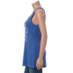 Camisetas sin Mangas Ecológicas para Mujer, de Longitud Regular, de Poliéster y Algodón, Suaves, Transpirables, con Estampado por Transferencia de Calor, para Uso Diario Informal y Deportivo - Product Image 4