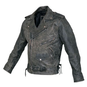 La mejor calidad, la más vendida, chaqueta de carreras de cuero de vaca genuino, a prueba de viento, invierno, servicio OEM de alta calidad - Product Image 3