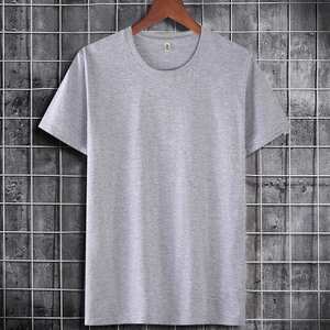 Camiseta Deportiva de Manga Corta para Hombre, Color Sólido, Informal, de Franela, Ecológica, Transpirable, sin Cuello, de Poliéster/Algodón, para Primavera - Product Image 5