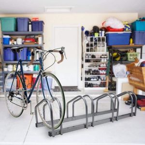 4-Bike piano Stand in lega di acciaio deposito biciclette organizzatore camion parcheggio Rack - Product Image 5