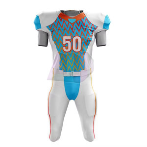 Uniforme de football américain prêt pour l'entraînement avec tissu respirant à séchage rapide, manches courtes, ajustement sécurisé pour toutes les positions sur le terrain - Product Image 2