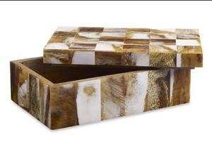 Caja de joyería de cuerno orgánico Caja de almacenamiento organizadora de joyas de cuerno Caja decorativa personalizada para sala de estar al mejor precio - Product Image 4