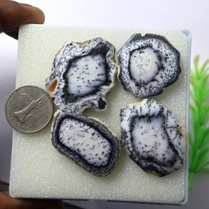 Cabochon d'opale de dendrite naturelle fait à la main Cabochon en vrac en vrac poli à la main en gros cabines de pierres précieuses semi-précieuses - Product Image 3