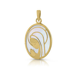 Medalla de Oro Virgen Chica Madonna Fine Colgantes & Charms - Product Image 1