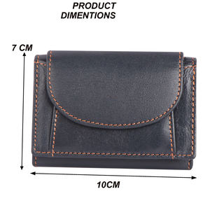 Portefeuille unisexe en cuir durable grande capacité RFID Secure Essentials Short Length Button Closure Cotton for Daily Use Travel - Product Image 4