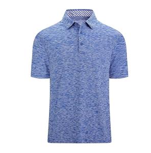 Camisetas de polo de golf personalizadas para hombre tela de poliéster transpirable de secado rápido suministro al por mayor de fábrica OEM - Product Image 1