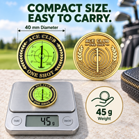 Niveau à bulle en métal personnalisé double face pour lecteur de green de golf, aide au putting pour événements membres, invités et cadeaux de tournoi