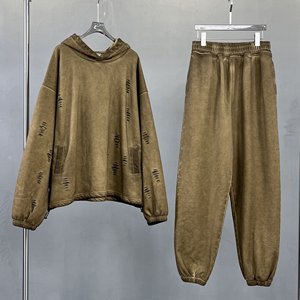 Sudaderas con capucha y pantalones de chándal unisex, ropa de calle con logotipo personalizado, conjunto de sudadera y Jogger, envío DDP - Product Image 2