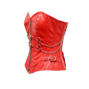 Corsé de Cuero Personalizado de Alta Calidad para Mujer con Diseño de Remaches para Moldear el Cuerpo a Diario - Product Image 4