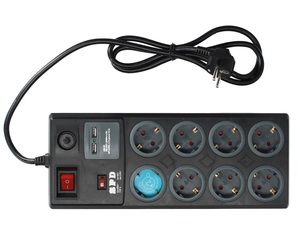 Base multipla 8T 2USB con interruttore (GSC 803393) - Product Image 1