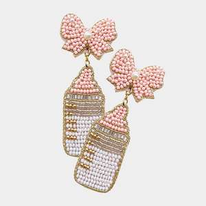 Pendientes bordados de joyería hecha a mano para mujer Diseños tradicionales ligeros y hermosos de MD artesanías - Product Image 1