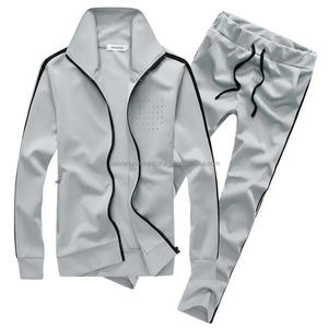 Vêtements de sport grande taille avec logo d'hiver personnalisable de haute qualité pour hommes, survêtement 2 pièces en polaire à fermeture éclair, dernier modèle respirant 100% coton - Product Image 2