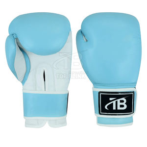 Gants de boxe en cuir pour hommes sur mesure avec poignet lacé pour l'entraînement avec logo personnalisé - Product Image 1