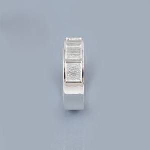 925 argent Sterling 6mm trois canaux bande anneau crémation cendres lait maternel souvenir mémorial bijoux unisexe personnalisé cadeau anneau - Product Image 6