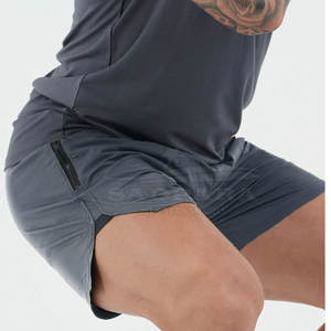 กางเกงขาสั้นสำหรับวิ่งของผู้ชายสำหรับฤดูร้อน2025ผ้าฝ้ายเอวสูงปานกลางแบบลำลองผ้ายืดพิมพ์โลโก้แบบออกแบบได้ตามต้องการ - Product Image 5