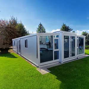 Fabrik direktlieferung Modulhaus Australien Tiny Home fertighaus Stahl 2 Schlafzimmer erweiterbares Containerhaus vorgefertigt 40 Fuß