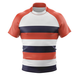 เสื้อรักบี้ระบายได้ดีระบายอากาศใส่สบายชุดทีมรักบี้ออกแบบโลโก้และไซส์ได้ตามต้องการ - Product Image 4