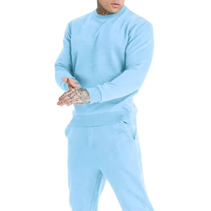 2025 chándal deportivo personalizado para hombres, nuevo diseño, ropa de calle, chándal y traje de entrenamiento para hombres, cuello redondo, manga larga - Product Image 4