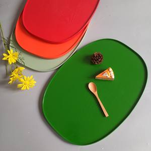 Colorful Lacquered Wooden Tray <b>Large</b> Rectangle for Your Home or Table - Product Image 2