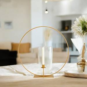 Bougeoir en fer noir en métal de style unique Design attrayant pour la décoration de la maison de table quantité minimale de commande 100pcs - Product Image 6