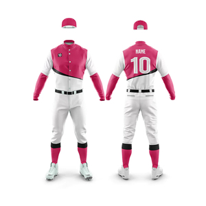 Uniforme de béisbol de poliéster de alta calidad Unisex, nuevo diseño de ropa deportiva de verano, bordado personalizado, conjuntos transpirables, venta en línea para jóvenes - Product Image 4