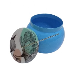 Decorative Storage Container <b>Jar</b> with Patterned Lid Perfect for <b>Tea</b> <b>Coffee</b> <b>Sugar</b> Dry Fruits Candies & Spices Kitchen and Home - Product Image 2