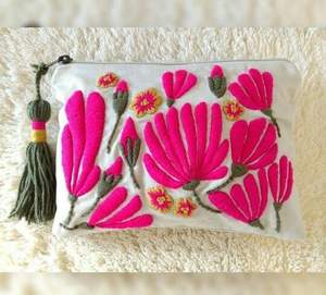 FASHION EMBROIDERY <b>UNIQUE</b> <b>BAGS</b> BEST Bohemian Style Embroidery Work Hand Clutch Purses <b>Bags</b> Fancy Design Lining Wholesale - Product Image 5
