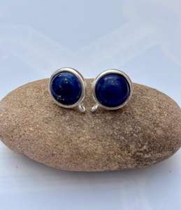 Boucle d'oreille Lapis Lazuli en argent sterling 925, belle boucle d'oreille pour femme. - Product Image 2