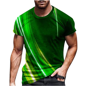 Meilleurs hommes décontractés vêtements d'été sublimation 3d imprimé t-shirts coupe ajustée tissus 100% polyester conception personnalisée de haute qualité pour les hommes - Product Image 3