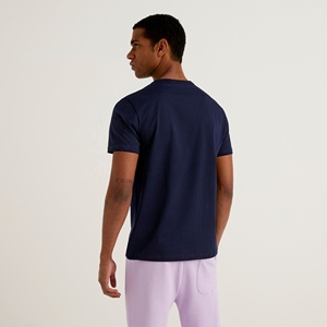 เสื้อยืดผู้ชายทรงปกติ ผ้าไหม/ผ้าฝ้าย พิมพ์ลายโลโก้ตามสั่ง พิมพ์ลายดิจิตอลเนื้อหนา ป้องกันรังสียูวี - Product Image 3