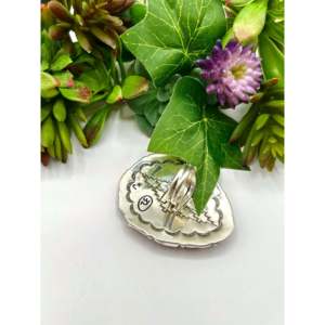 Navajo Fashionable Metal <b>Ring</b> <b>Adjustable</b> Sterling Silver Mediterranean Coral Inlay Gift for Stylish Occasions Mainly Made Alloy - Product Image 4