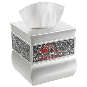 Dernier modèle Boîte à mouchoirs en acier inoxydable Design de luxe en métal Porte-serviettes et mouchoirs en métal classique et de luxe - Product Image 4