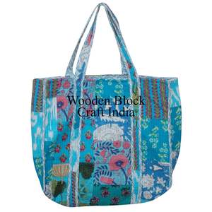 Sac fourre-tout en coton écologique en gros, grands sacs de courses réutilisables, fermeture ouverte, impression personnalisée pour une utilisation promotionnelle au détail - Product Image 6