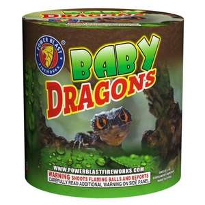 Büyük 14-Shot bebek Dragons havai fişek ve havai fişek durumda 12 adet (14-Shot büyük) - Product Image 1
