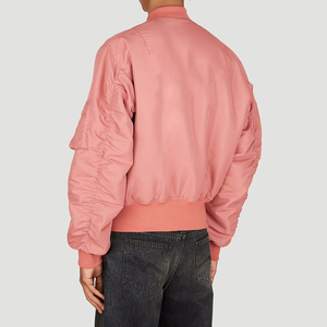 New High Quality Custom Stain Canvas Thin Breathable Bomber <b>Jacket</b> Men's Custom Logo Solid Color Wholesale - Product Image 5
