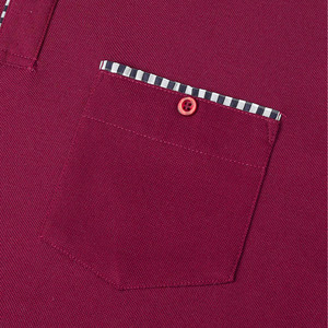 เสื้อโปโลปักลายโลโก้ผู้ชายผ้าฝ้ายแท้คุณภาพสูงเสื้อโปโลมีปกแขนสั้นแบบคลาสสิก - Product Image 4