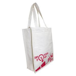 Gran oferta, bolso de mano de lona de algodón ecológico, maletín con logotipo impreso personalizado para el trabajo - Product Image 2