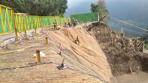 Géotextile de jute en fibre de coco biodégradable fabriqué en Inde pour la stabilisation de la pente verte - Product Image 2