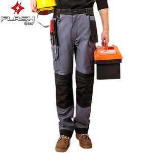 กางเกงคาร์โก้ผู้ชาย ผ้าคอตตอน ผ้าลูกฟูก ทออย่างดี ทนทาน ระบายอากาศ แห้งเร็ว มีหลายกระเป๋า เหมาะสำหรับช่างไฟฟ้า เอวใหญ่ - Product Image 4
