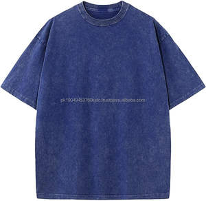 Tshirt épaule délavée à l'acide 100% coton Unisex Pull Over Casual Tshirts par Waseem Impex - Product Image 1