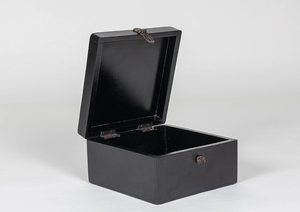 Floral black <b>decorative</b> wooden <b>storage</b> <b>box</b> jewelry organizer customized wholesale for home kitchen office <b>storage</b> organization - Product Image 2