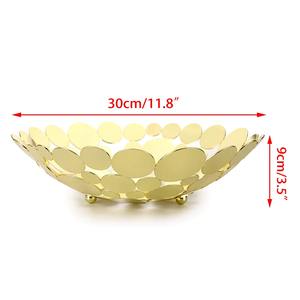 ชามโลหะทำด้วยมือของตกแต่งชามผลไม้หรูหราของตกแต่งบ้านโรงแรมร้านอาหารชามอาหารเย็นผู้ผลิตและส่งออก - Product Image 6